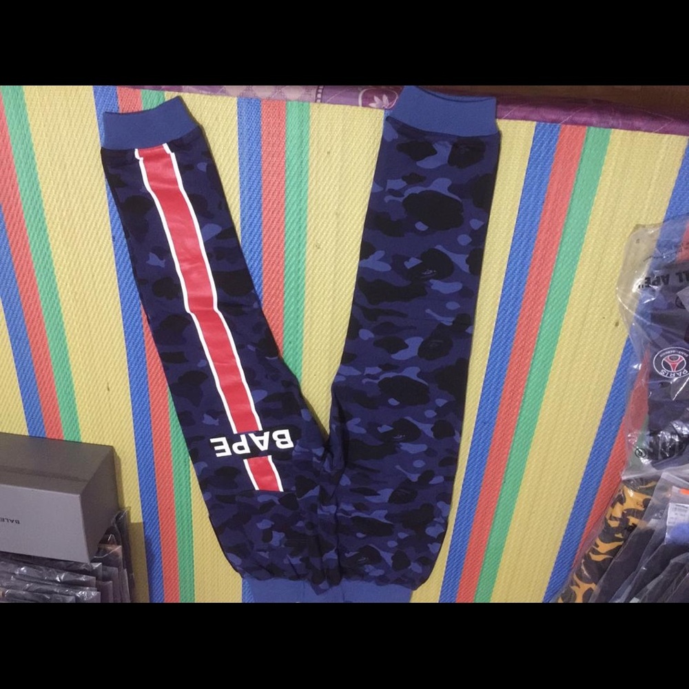 Bape Jordan PSG Camo Athletic Sweatpants